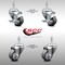 Service Caster 3 Inch SS Thermoplastic Rubber Swivel 1/2 Inch Threaded Stem Caster Brakes, 2PK SCC-SSTS20S314-TPRB-381615-2-TLB-2 - alternate 1
